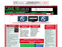 Tablet Screenshot of beta.canal100.com.mx